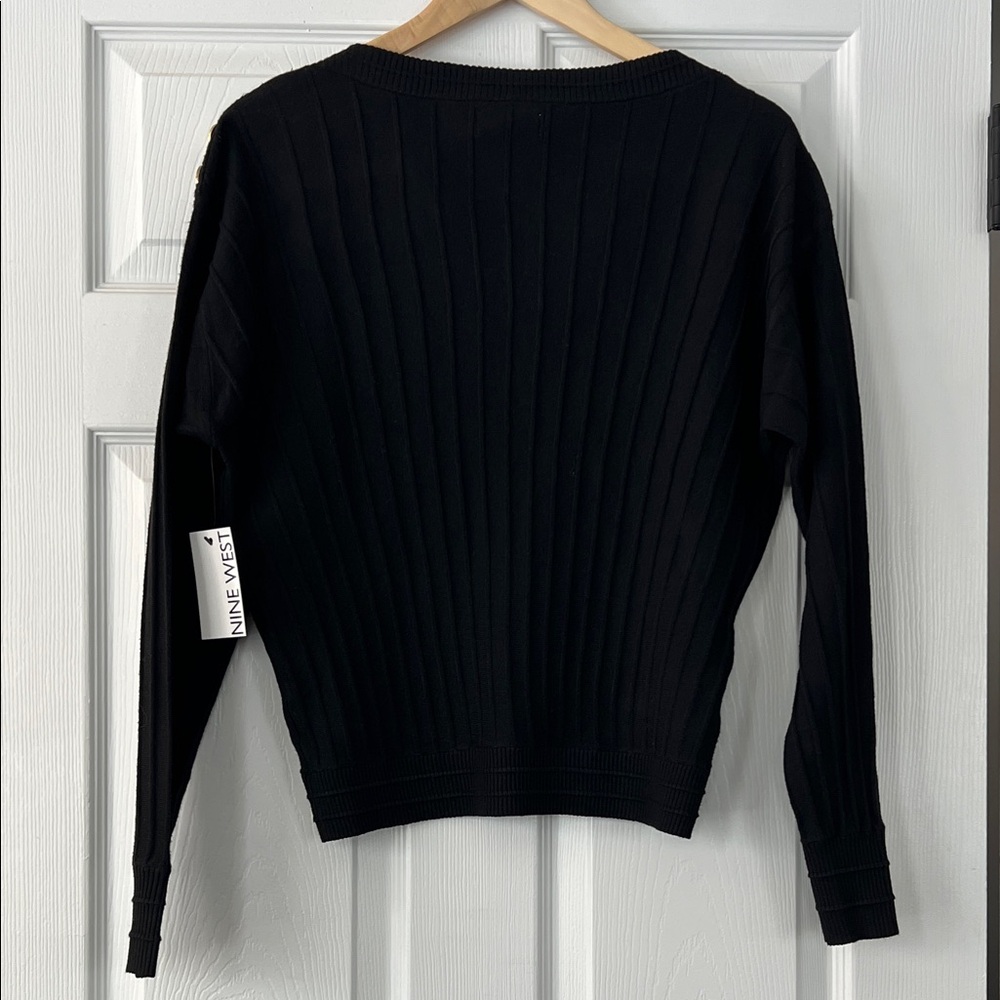 Nine West Black Knit Matching Top and Skirt Set NWT - Picture 5 of 10